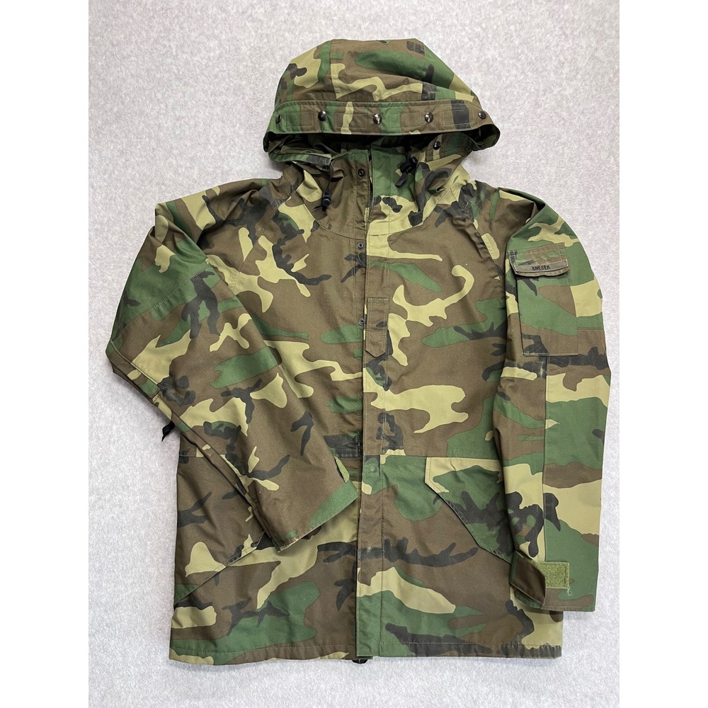 US Military Vintage ECWCS Cold Weather Gen 1 Camo Parka Jacket Medium Regular